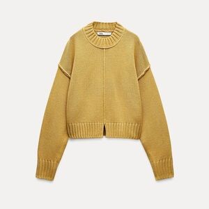 Zara Mustard Yellow Women's Sweater